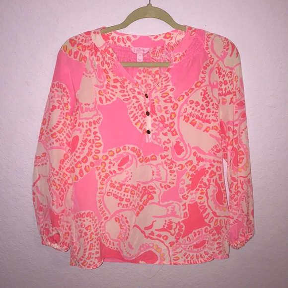 Lilly Pulitzer Elsa Silk Top - Picture 1 of 3